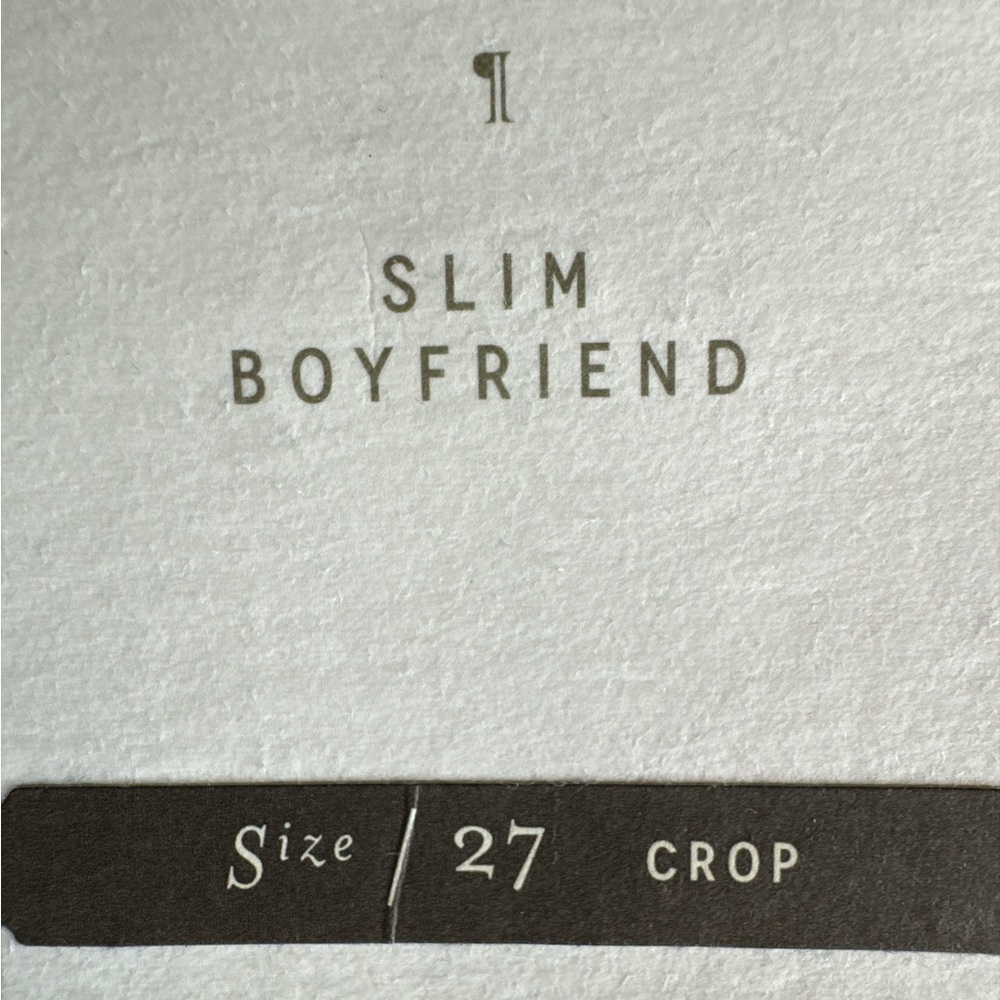 ANTHROPOLOGIE Pilcro and the Letterpress Boyfriend Cropped Jeans, Sizes 27 & 30. - Picture 6 of 16
